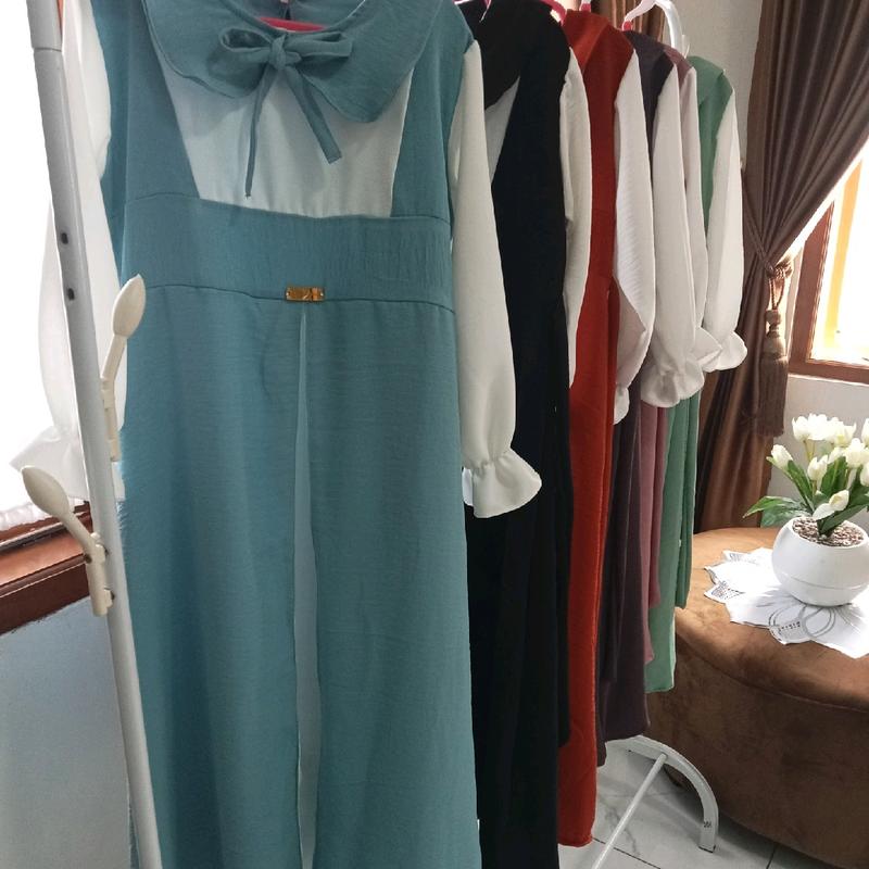 GAMIS ARSYLA CHIFA KIDS ANAK PEREMPUAN CRINKLE AIRFLOW 3-11 TAHUN 2
