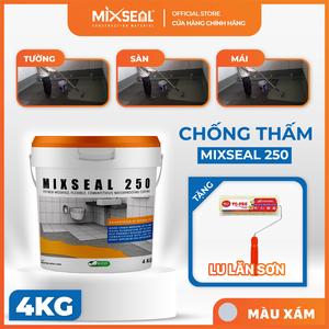 Chống thấm đa năng tường, sàn, mái xi măng, khu vệ sinh Mixseal 250 - 4Kg