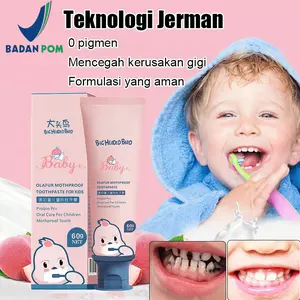 Pasta Gigi Anak Karies Gigi Anak 60g Odol Anak 1-15 Tahun Toothpaste Baby Flouride Gigi Anak Perawatan Gigi Kerusakan Pasta Gigi Anak Untuk Gigi Karies