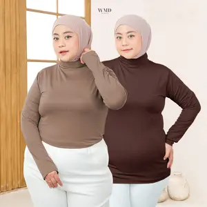 Manset Spandek (Jumbo Size) Baju Atasan Panjang Muslim Dalaman Wanita Nyaman Basic - WMD Fashion