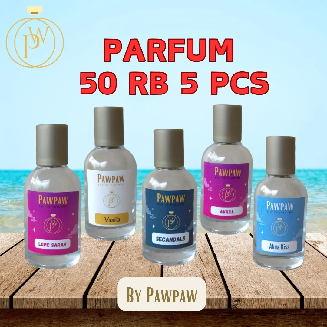 Paket bundling parfum isi 5 Pcs parfume ukuran 30 ml wangi pilih di opsional