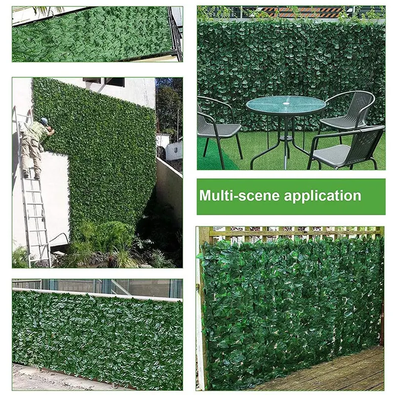 Rumput Dinding Ukuran 100*300CM /Daun Dollar Plastik Sintetis Vertical Garden / hiasan Cafe Alami/ pernikahan /import /artificial / hiasan Hijau Semangka Tanaman 5