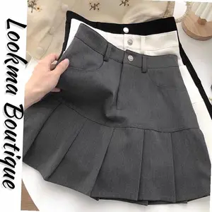 Lm Boutique~ (S-XXL) YENNI PLEATED KOREAN SKIRT STYLE ROK WANITA | best seller