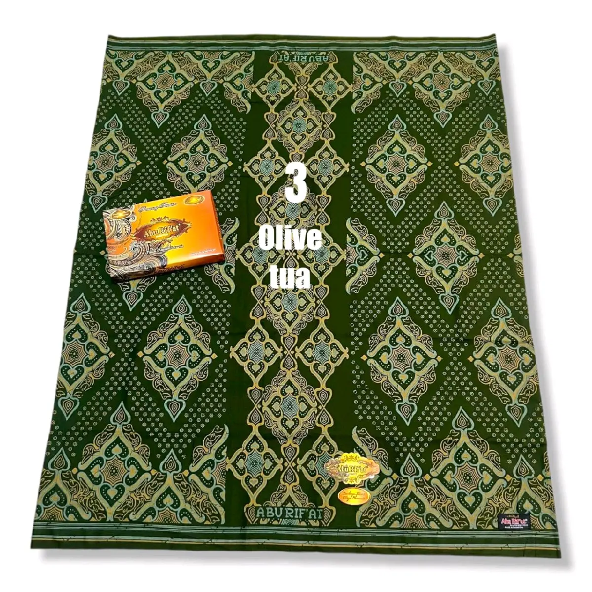 sarung batik abu rif'at hijau army/hitam/coklat/biru Muslim Dewasa