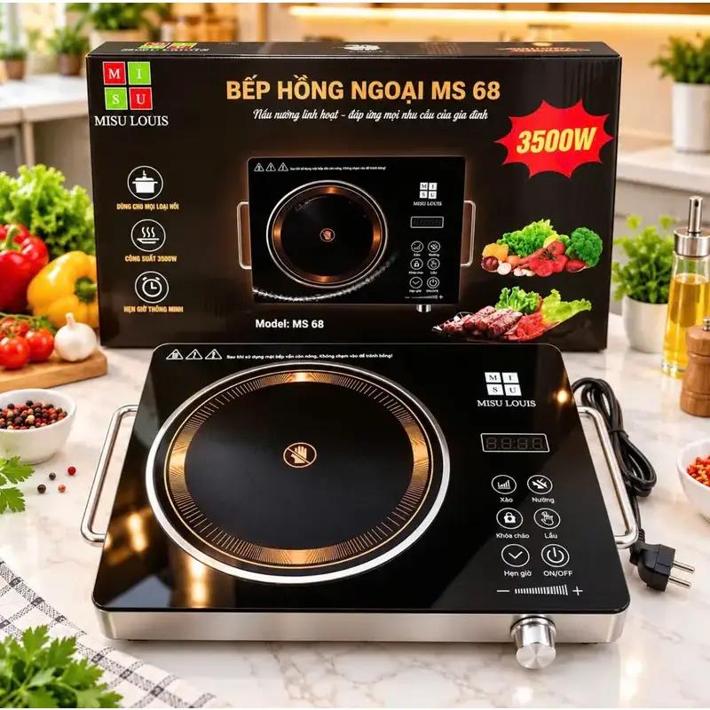 Bếp Hồng Ngoại MISU LOUIS MS68 Công Suất 3500W Không Kén Nồi, Không Bức Xạ dễ sử dụng