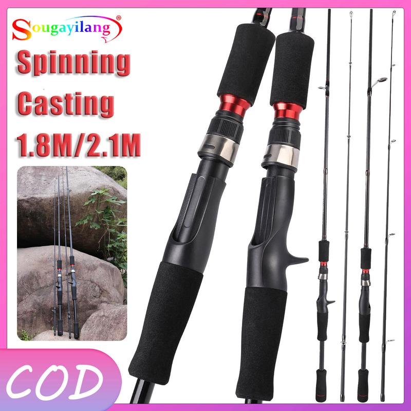 Cần Câu Cá, Sougayilang, Đứng Và Đúc Có Thể Câu, Cầm Tay, Cần Câu Cá Du Lịch, Có Chiều Dài 1.2M Và 1.8M, Siêu Chắc, Thích Hợp Để Câu Cá Nước Ngọt Và Nước Mặn