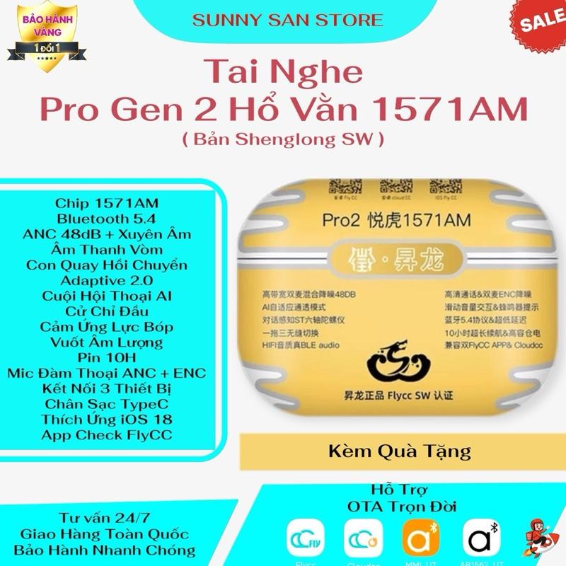 Tai nghe Hổ Vằn Pro 2 1571AM Có Popup - ENC Chống Ồn 48DB Xuyên Âm - Âm Thanh Không Gian Nhét Tai - Earphone