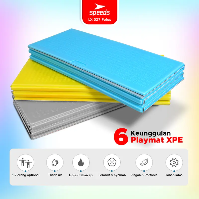 SPEEDS SNI Alas Camping  Tebal 6-10mm Playmat Karpet Lipat Serbaguna Bahan XPE Outdoor Tikar 027-15 2