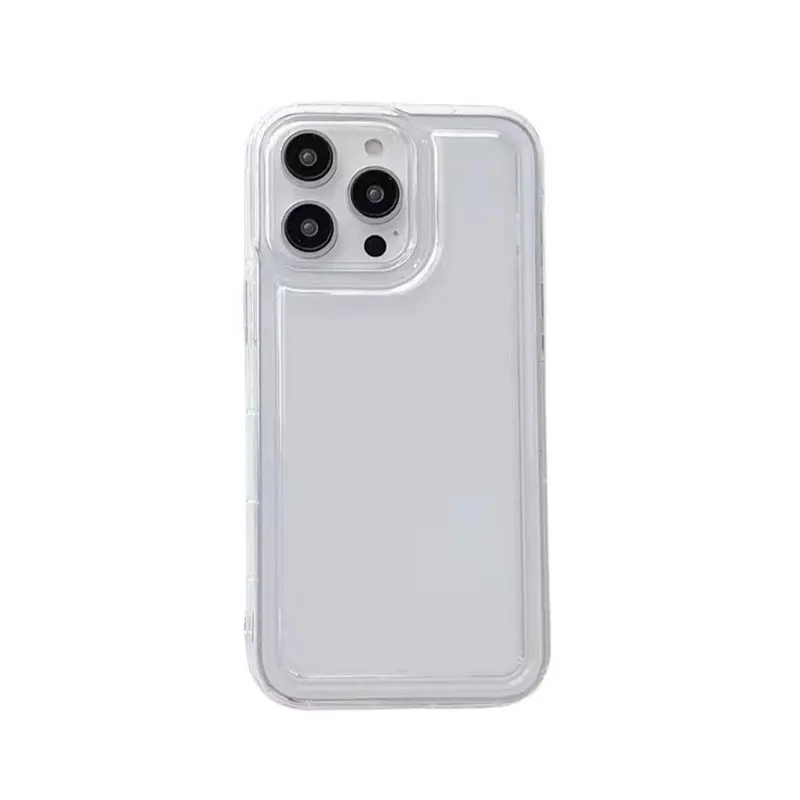 Clear Case Compatible iPh 11 pro max  7 7+ Plus 8 Plus 8+ X XR XS Max 12 13 mini 14 Plus 15 Pro Max Clear Airbag Case Silicon Ponsel Softcase Cover Casing