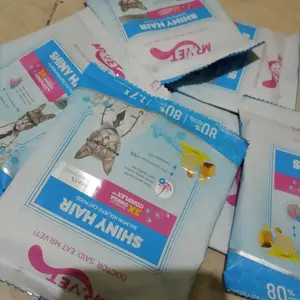 [NEW] Mr. Vet - Makanan kucing kering 50g Mr. Vet E1 untuk perawatan kulit dan bulu, versi terbaru dengan X3 Omega Complex