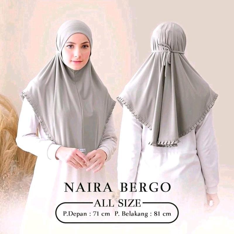 Jilbab Instan Bergo Naira Rempel Jersey Premium Good Jersey Terbaru 0