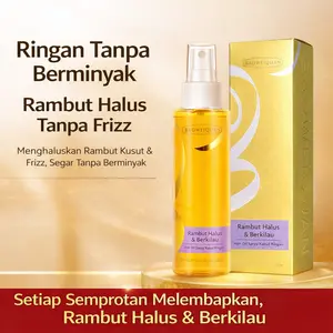 Serum Rambut Upgrade Wangi Tahan Lama Minyak Pelindung Rambut Tanpa Cuci - Perbaiki Rambut Kering & Rusak, Cepat Menjadi Lembut Seperti Berkilau Air, Pengebor Kunci Rambut Kusut