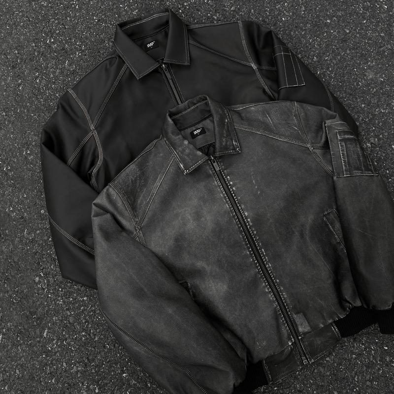  IMP - 005 Jacket - Áo khoác da vỡ Cracked Leather Jacket phong cách bụi bặm trẻ trung IMPERFECT 