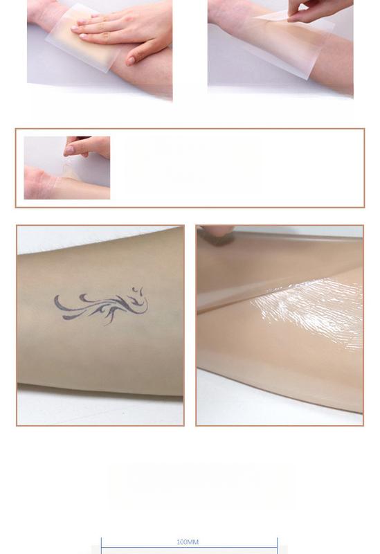 Product Introduction of Skin Invisible Concealer Sticker Tattoo Scar Sticker Covering Artifact Waterproof Flesh-colored Fake Skin Simulated Skin Beauty Cosmetics 5