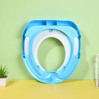 Gambar 【BELI LOKAL】Megam Alas Dudukan Toilet Anak Dengan Pegangan Potty Seat With Handles & Splash Guard Toilet Duduk Lembut HSB805 - Biru dari Megam.id Kab. Tangerang 4 Tokopedia