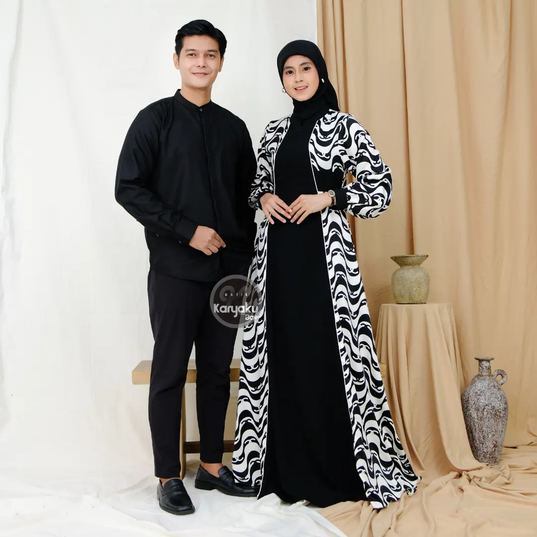 GAMIS COUPLE KEMEJA PANJANG GAMIS WISUDA GAMIS KONDANGAN TERBARU KARYAKU [BISA BELI TERPISAH DAN CAMPUR UKURAN] Baju Katun Muslim Wanita Pasangan Dress