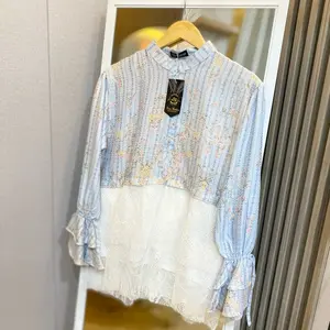 Mishka  Blouse Raya - Model Terbaru Raya Series dengan Desain Elegan Bahan Jaguar Embos untuk Tampilan Mewah Wanita