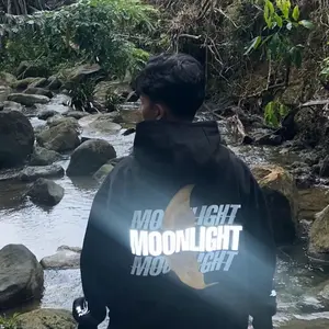 Artkanedream - Hoodie Nyala "Moonlight" V1 upgrade | Hoodie Reflektif | Tebal Premium