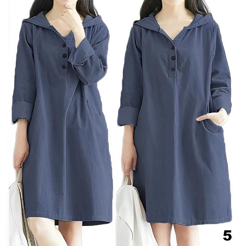 FF Tunik Hoodie Big Size XXXL Ld 120 cm P 85 cm B 235 gr Cotton Supernova #4128 2
