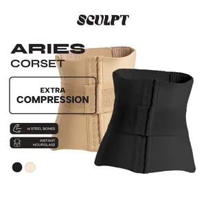 SCULPT Aries Corset Extra Compression - Triple Duplex Compression Seamless Korset Stagen Pinggang Wanita Boxer