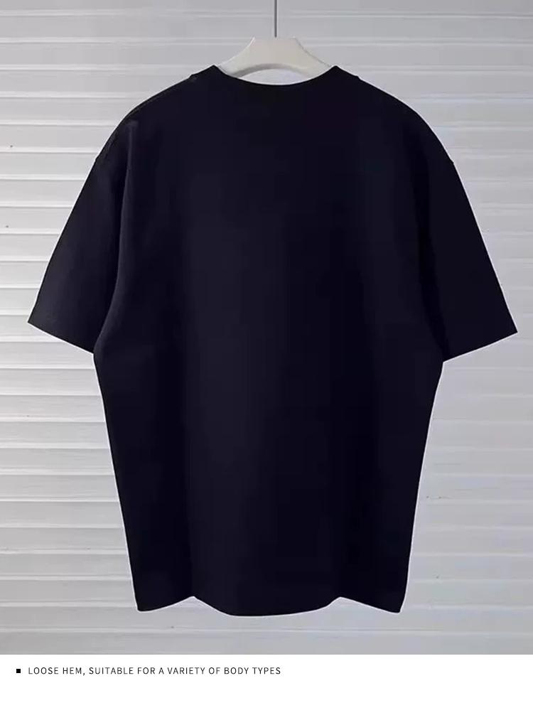 Product Introduction of New summer fashion all-match personality printing casual loose round neck 100% cotton T-shirt 7