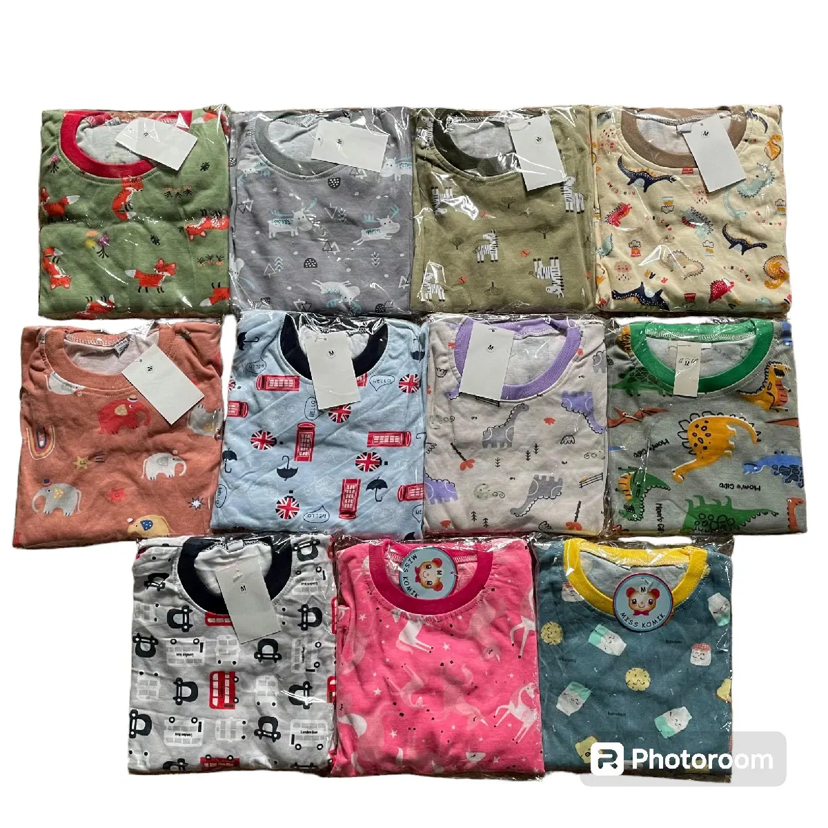 PAKET 3 SET PIYAMA ANAK USIA 3 - 4 TAHUN BAJU TIDUR ANAK Motif Fashion