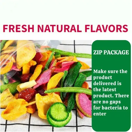 [HALAL] Campuran campuran buah makanan ringan kering Mix Vegetables Okra kualitas tinggiKeropok Sayuran Kering Kering snacks(Fast delivery of local inventory) 2