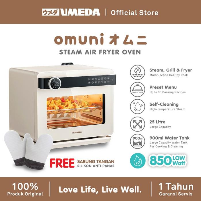 Gambar Umeda Omuni Steam Air Fryer Oven 30 IN 1 / Oven Listrik Kapasitas 25L dari UMEDA Kota Surabaya Tokopedia