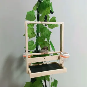 Sangkar Layang Kayu Jati Landa Atap Datar Polos Aesthetic