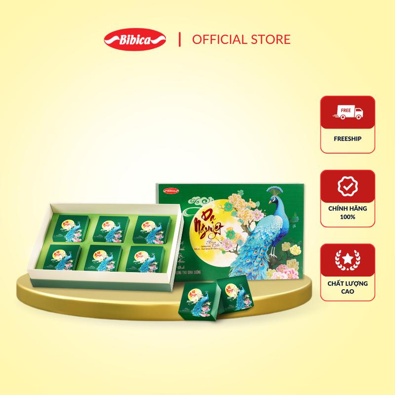 (DNKT)Bánh trung thu cho người ăn kiêng/tiểu đường cao cấp-Dạ Nguyệt Khổng Tước 480g