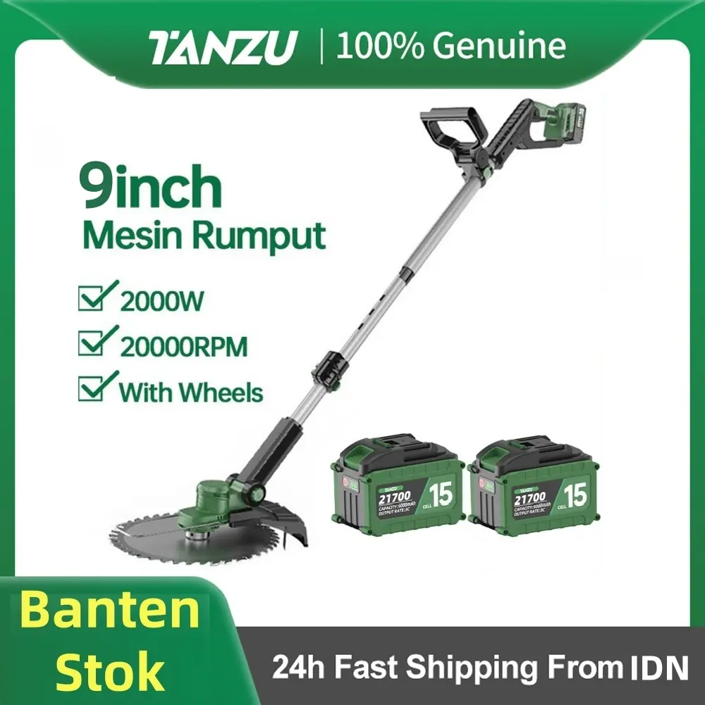 [Paket baterai baru] TANZU 21V mesin pemotong rumput tanpa sikat 21700 masa pakai baterai mesin pemotong rumput listrik pemotong rumput lithium mesin pemotong rumput taman nirkabel luar ruangan menyiangi alat