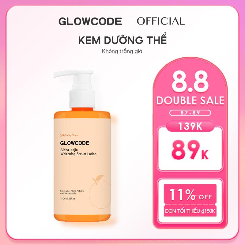 Kem dưỡng thể Glowcode trắng da dưỡng ẩm body chất kem mỏng nhẹ body lotion kem dưỡng ẩm body 280ml