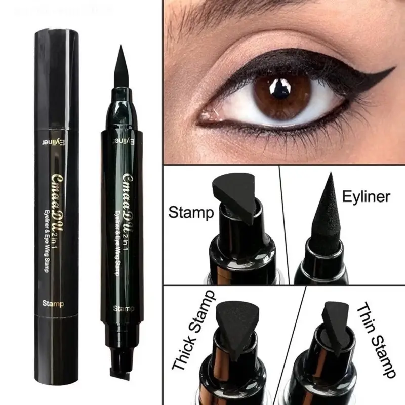 [Obral] Eyeliner CM44DU Stamp Wing Eyeliner liquid waterproof eyeliner 2 in 1 eyeliner spidol suake amy diary cmaadu