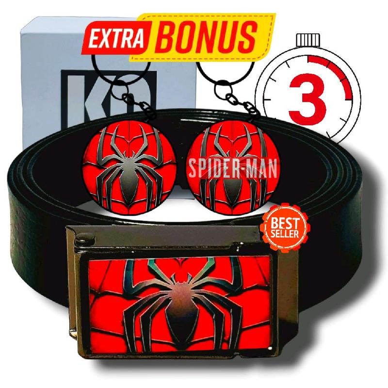 Sabuk anak TK SD/Ikat pinggang anak TK SD karakter Spiderman 04.Bahan Tali kulit PU berkualitas.Trendi dan kekinian untuk fashion. kids 4