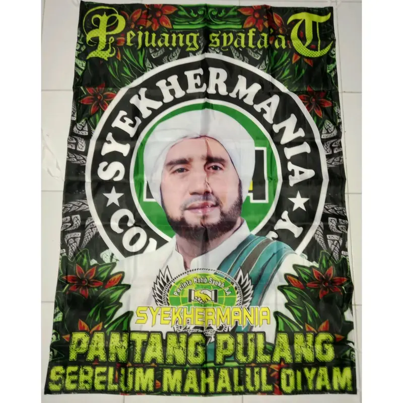 READY STOCK BENDERA SHOLAWAT SYEKHERMANIA IJO SORBAN BISA COD TERMURAH 0