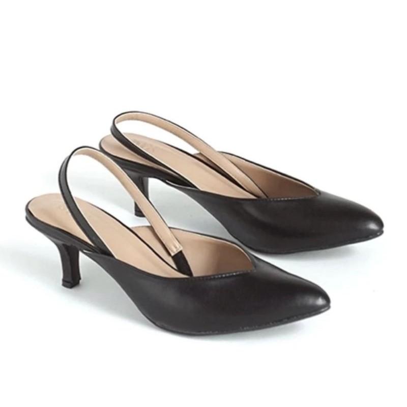 Product Introduction of sandal heels wanita bapau karet/ hak 5 cm High 15