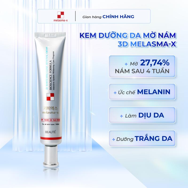 Kem mờ nám Melasma-X 3D Whitening Clinic 40ml mờ nám sạm, dưỡng trắng Nhập Khẩu Chính Hãng Làm Đẹp Da Chăm Sóc Da kem trị nám Nữ Skincare 1