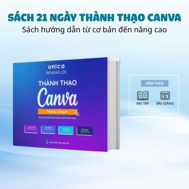 Sách Thành Thạo Canva Trong 21 Ngày-Thiết kế hình ảnh: kèm tài liệu học