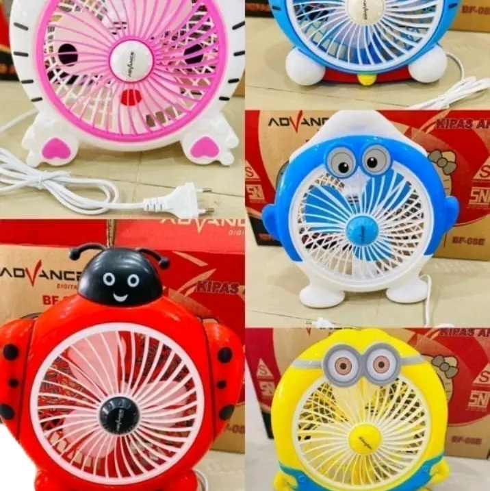 kipas karakter advan motif lucu2 ukuran 6"