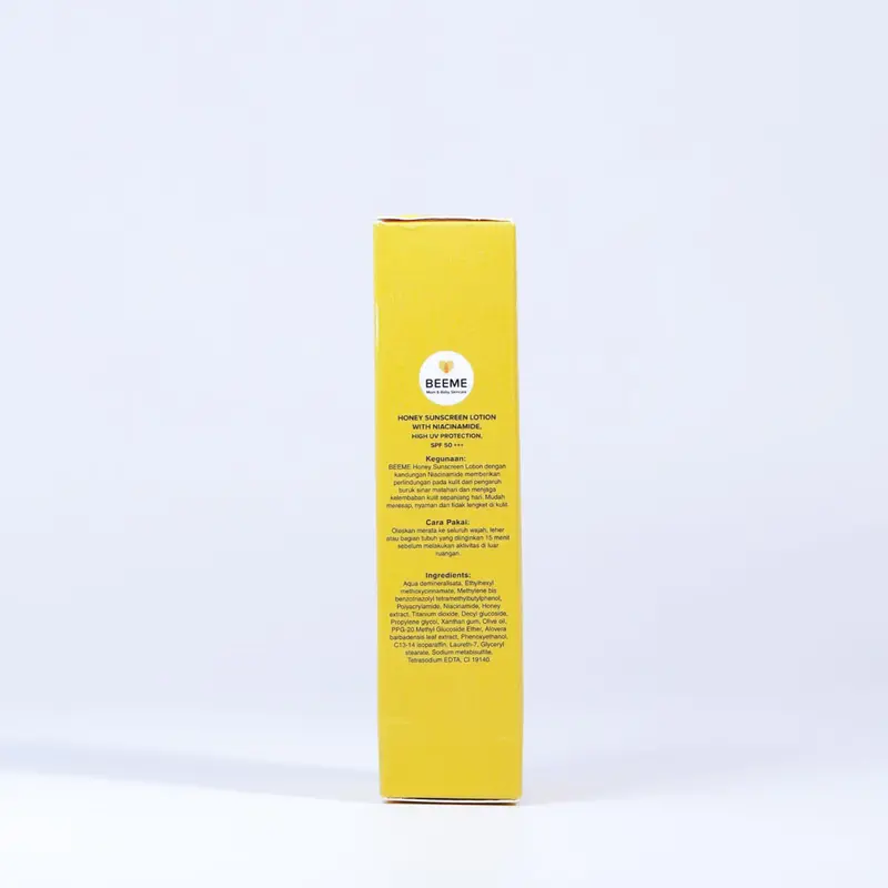 BEEME Honey Sunscreen Lotion  with Niacinamide (free gift) SPF 50 Mencerahkan Wajah 2
