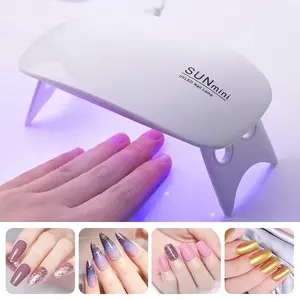 Pengering Kutek Gel LED MINI UV LED Nail Gel Polish Dryer / Mesin Pengering Kuku Manicure Lampu UV NAIL / SUN Mini UV Lamp Nail ART Dryer Mesin Fototerapi Nail Dryer Pengering Cat Kuku Kutek / Lampu Pengering kutek kuku Manicure