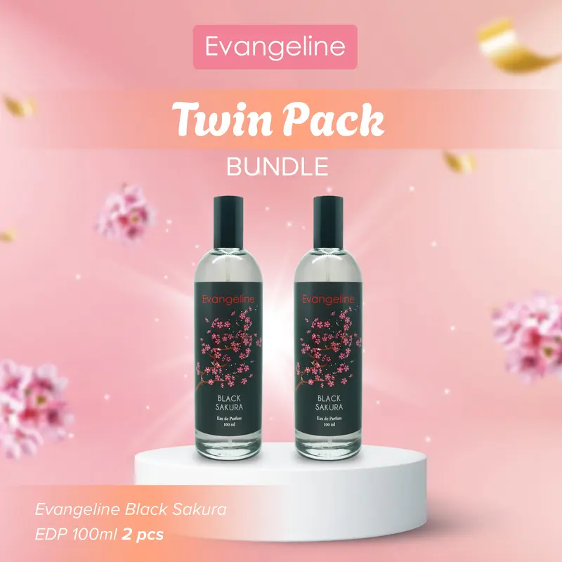 【GET 2 PCS】TWIN PACK BUNDLE  | Evangeline Eau De Parfum 100ML | Parfum Wanita Tahan Lama Long Lasting 3