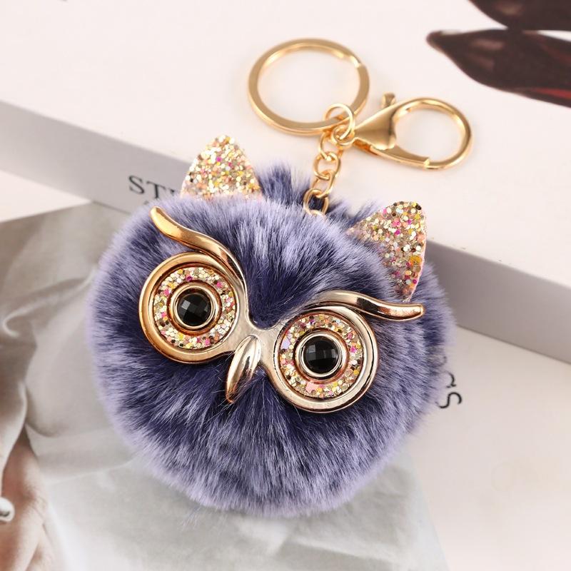 HUMAIRA Gantungan Kunci Pom Pom Bulu Gantungan Tas Lucu - CC032 7