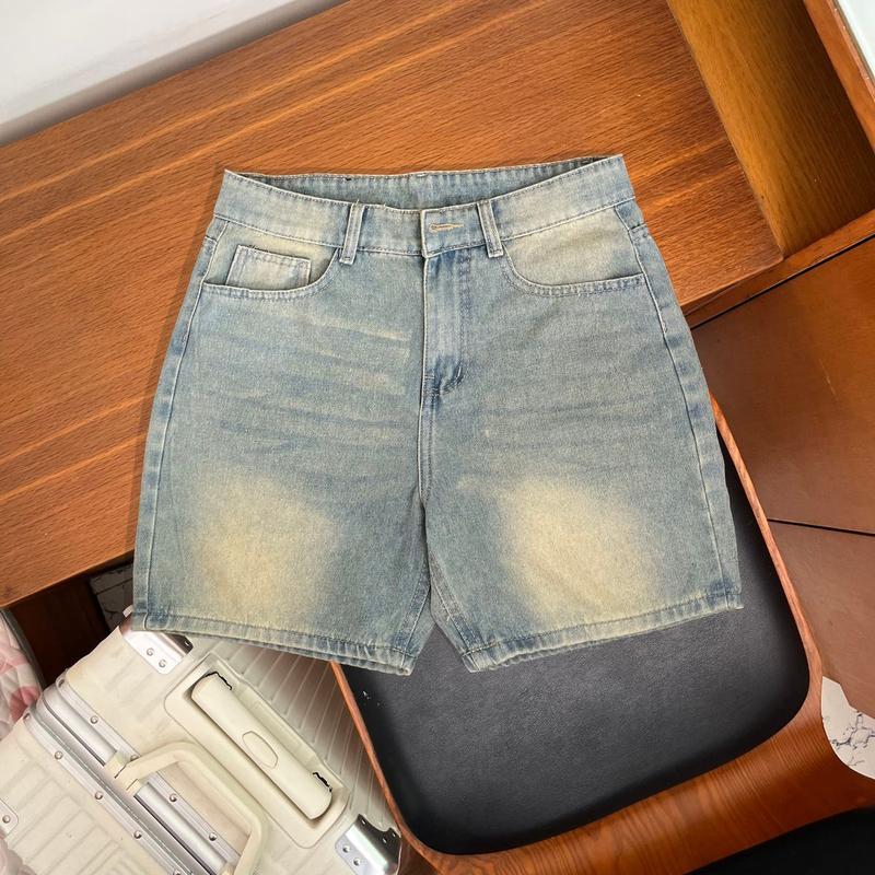 Quần Short Jean Nam Trên Gối Was Rách Nhẹ QSJN240 Chất Liệu Denim