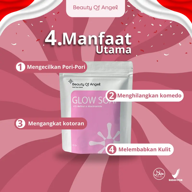 [BISA COD] Glow soap sabun mencerahkan wangi membersihkan | Sabun cuci muka retinol glowing dan mencerahkan sabungbrightening melembabkan kulit wajah dan badan asli original dan sudah BPOM menghilangkan flek hitam mengandung DNA salmon dan Kolagen 3