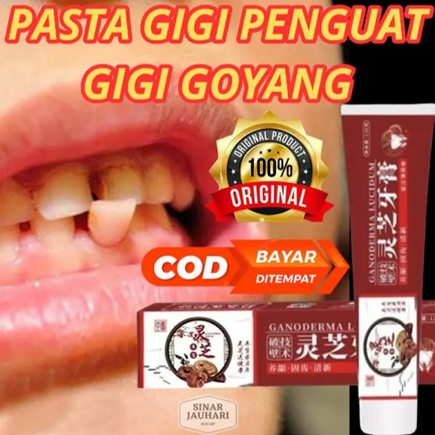 Ganoderma Lucidum Toothpaste - Whitening Power & Antibacterial | Anti Plak & Gigi Sensitif | Perlindungan Gusi 12 Jam | Ekstrak Jamur Lingzhi | Fresh Breath & Anti Karies 0