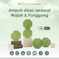Gambar Golden Viera Soap 35gr - 5 pcs [Sabun Multifungsi bisa mengatasi jerawat di Wajah dan Punggung] dari GOLDEN VIERA OFFICIAL Kab. Sidoarjo 1 Tokopedia
