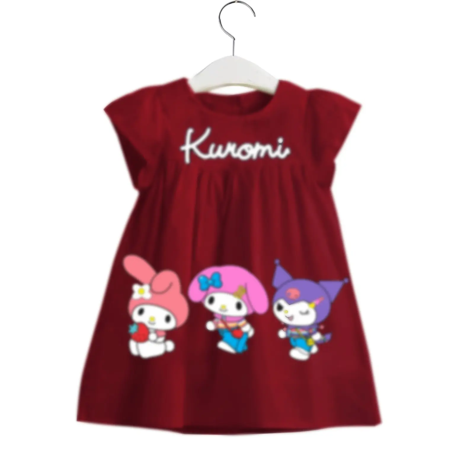 Fashion Anak/Dress Anak Perempuan Koromi 1-3 Tahun Cewek Combed Katun Lengan