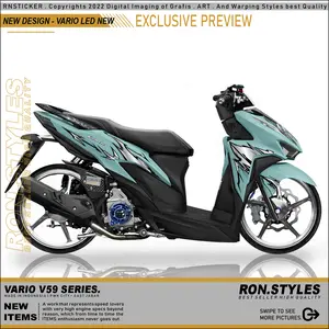 VRV59 STRIPING TRANSPARAN VARIO 125 NEW STIKER VARIASI VARIO LED NEW GEN 1 TRANSPARAN VARKY STYLE