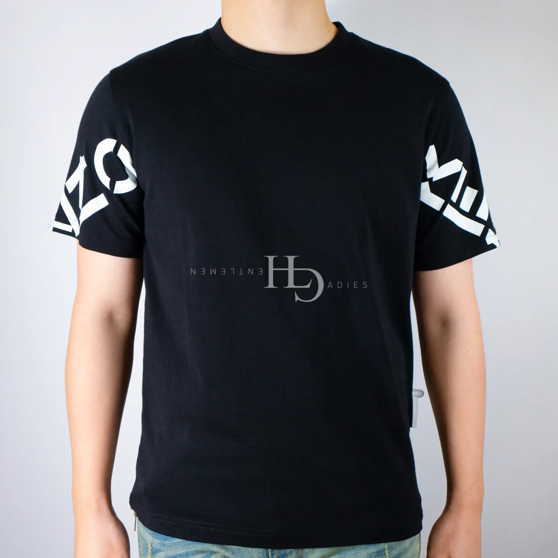 Knzo SS22 Sleeve Logo Tee Black